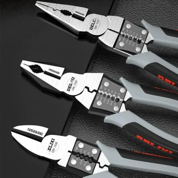 Multi Graph Multifunctional Alicate Diagonal Pliers Needle Nose Hardware Tools Universal Wire Cutters Electrician Bocorese - Image 6