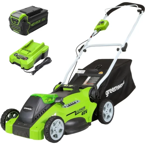 40V 16" Cordless (Push) Lawn Mower (75+ Compatible Tools), 4.0Ah Battery and Charger Included