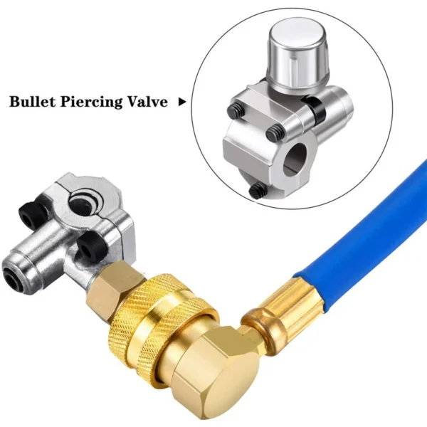 Refrigerator Piercing Puncture Valve With Spanner Air Conditioner Line Tap Valve Home Plumbing Accessories And Parts Zinc Alloy