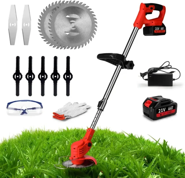 Cordless Weed Wacker,Battery Powered Weed Wacker 3 in 1 Rechargeable Weed Wacker Electric for Lawn Garden Yard