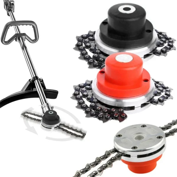 1PCS Universal Lawn Mower Chain Trimmer Head Chain Brushcutter for Trimmer Chain Type Blade Garden Grass Brush Cutter Chainsaw