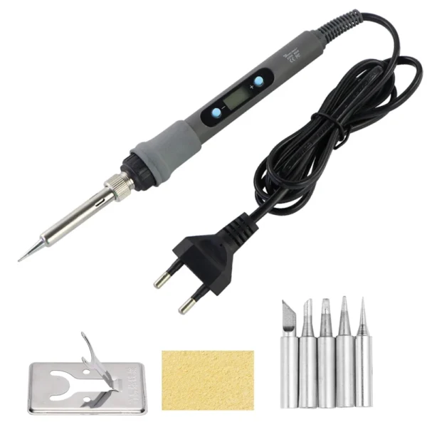 60W/80W Electric Soldering Iron Adjustable Temperature Digital Display Electronic Welding Repair Tools With Solder Tin Iron Tips - Image 5