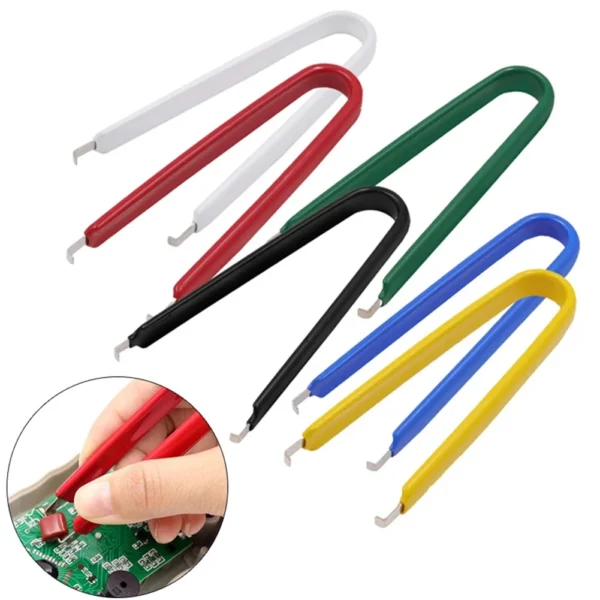 U Type Flat IC Chip Protect Plier ROM Circuit Board Extractor Removal Repair Tool Chip Electronic Component Parts Extraction