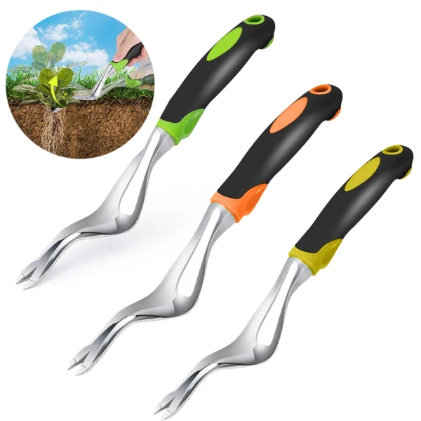 Hand Weeder Tool Weed Puller Tool for Garden Weeding Digger Tool with Ergonomic Handle for Weed Removal Farmland Transplantation