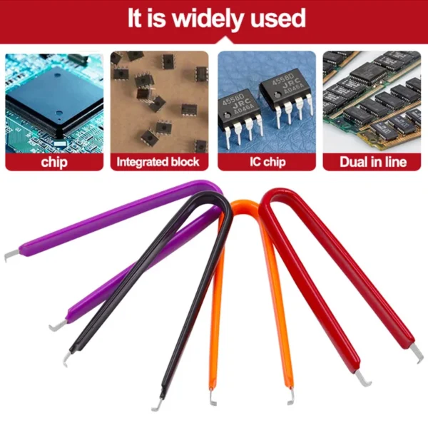 IC Extractor U Type Tweezers Mobile Phone Repair Tool Chip Electronic Component Parts Extraction Removal Puller - Image 3