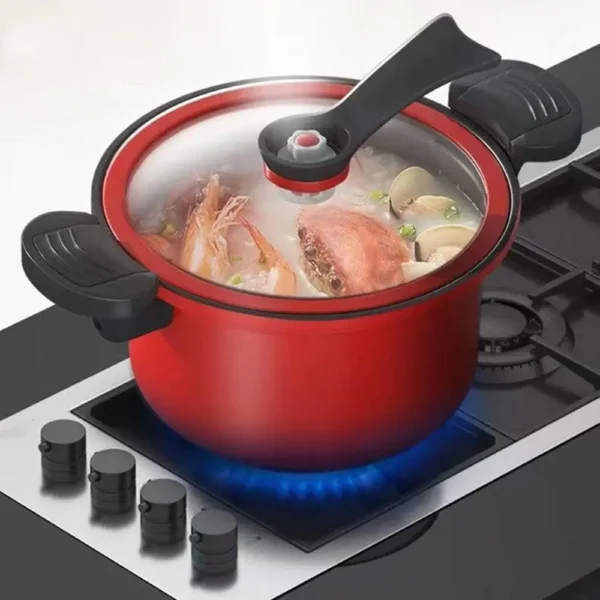 Pressure Cooker 3.5L Soup Meat Pot Rice Cooker Gas Stove Micro Pressure Cooker Stew Pot Non-Stick Cooking Pots Kitchenware