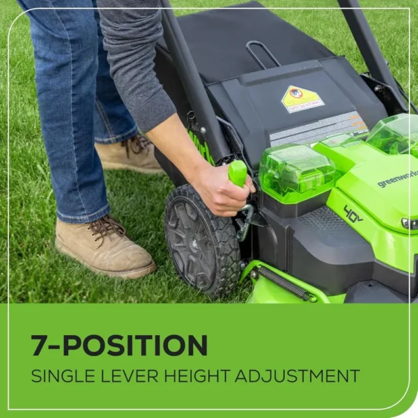 40V 25" Brushless Cordless (Self-Propelled) Lawn Mower (75+ Compatible Tools), (2) 4.0Ah Batteries and Dual Port Rapid Charger - Image 6