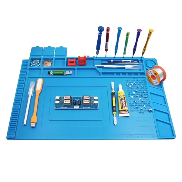 Silicone Soldering Mat ESD Antistatic Heat Insulation Motherboard Electronics Phone Repair Maintenance Working Platform Pad - Image 3