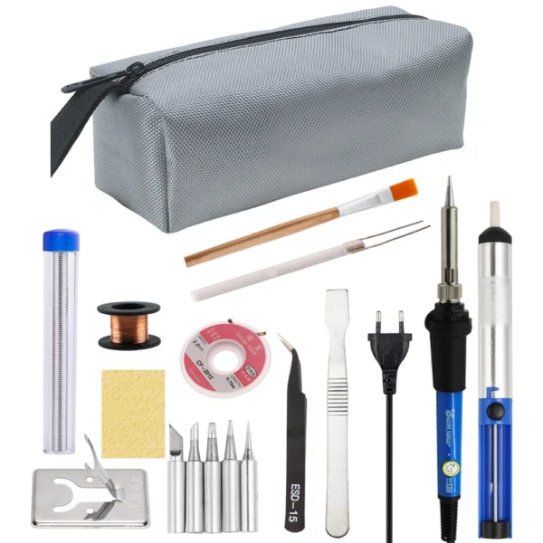 60W/80W Electric Soldering Iron Adjustable Temperature Digital Display Electronic Welding Repair Tools With Solder Tin Iron Tips - Image 4