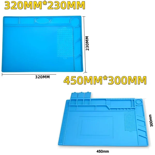 Silicone Soldering Mat ESD Antistatic Heat Insulation Motherboard Electronics Phone Repair Maintenance Working Platform Pad - Image 5