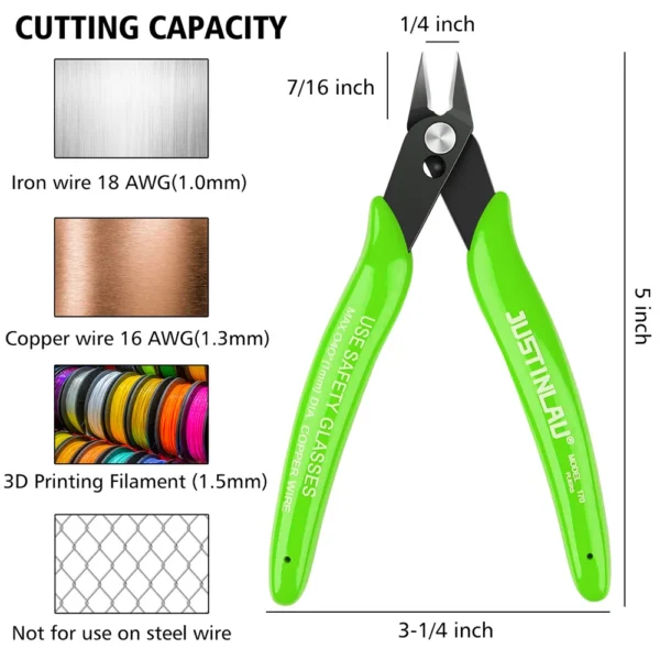 Universal Pliers Multi Functional Tools Electrical Wire Cable Cutters Cutting Side Snips Flush Stainless Steel Nipper Hand Tools - Image 2