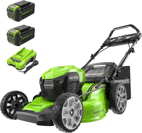 40V 21" Brushless Cordless (Smart Pace / Self-Propelled) Lawn Mower (75+ Compatible Tools) (2) 4.0Ah Batteries and Charger