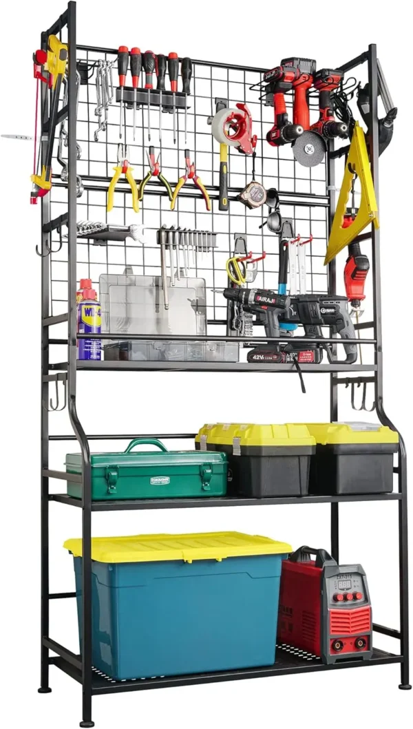 Tool Storage Organizer,Heavy Duty Tool Holder for Power Tool, Drill, Screwdriver, Wrench, Storage Shelf