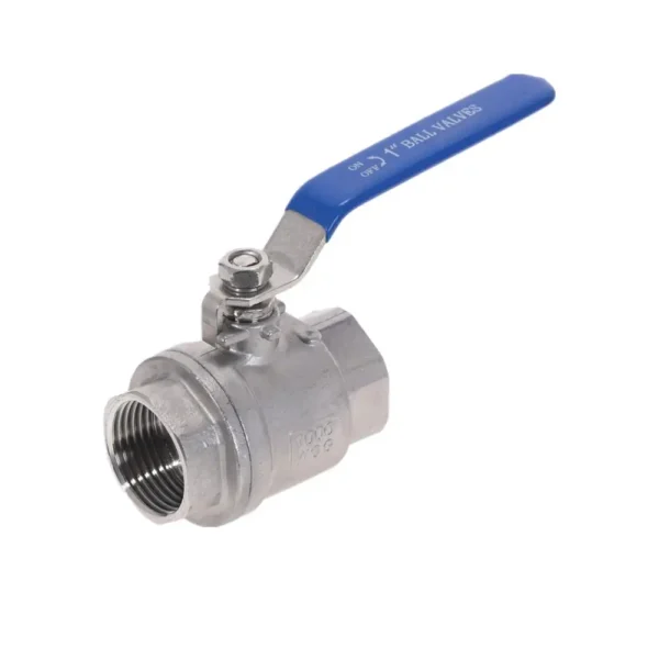 1pcs Female Stainless Steel SS304 2P Full Port Ball Valve with Vinyl Handle Thread Valves Max 1000psi ON-OFF Plumbing Supply