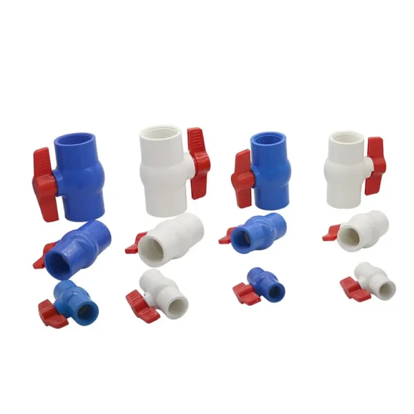 1/2" 3/4" 1" 1.25" 1.5" 2" Female Thread PVC Ball Valve Socket Valve Screw Plumbing Pipe Fittings Irrigation System Adapter 1Pc - Image 4