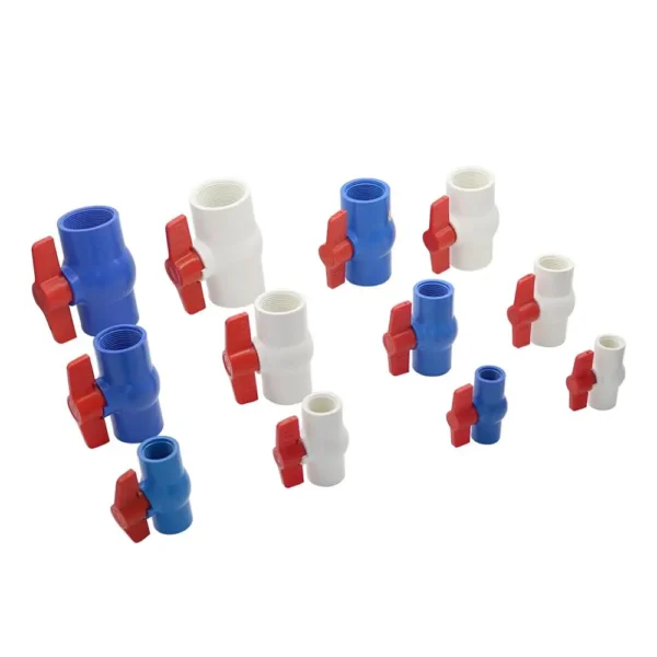 1/2" 3/4" 1" 1.25" 1.5" 2" Female Thread PVC Ball Valve Socket Valve Screw Plumbing Pipe Fittings Irrigation System Adapter 1Pc - Image 3