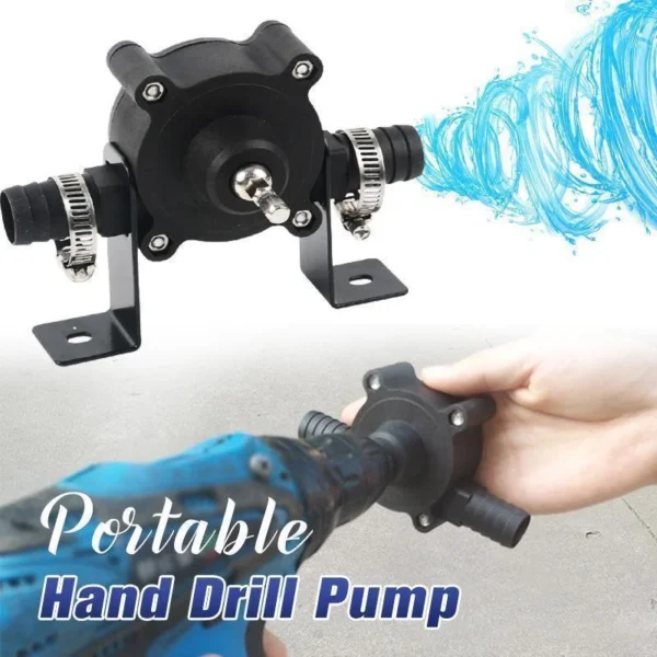 Portable Electric Drill Pump Diesel Oil Fluid Water Pump Mini Hand Self-priming Liquid Transfer Pumps Home Garden Outdoor Tool - Image 2