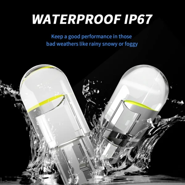 10/2pcs W5W Led T10 Car Light COB Glass 6000K White Auto Automobiles License Plate Lamp Dome Read DRL Bulb Style 12V Universal - Image 5