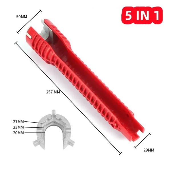 8 In 1 Multifunctional Sink Wrench Water Pipe Faucet Bathroom Installation Special Plumbing Water Heater Spanner Repair Tool - Image 5