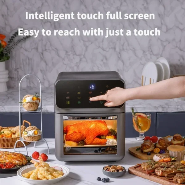 12L Electric Air Fryer Large Capacity Multi-function Convection Oven Deep Fryer Without Oil Kitchen LED Touch BPA Free 1300W - Image 3