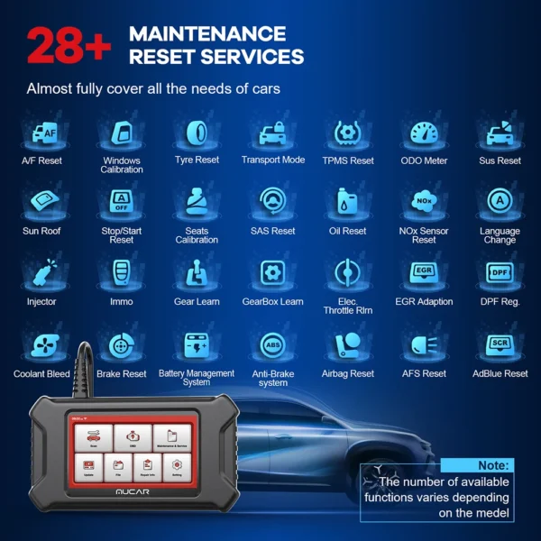 MUCAR CS90 OBD2 Car diagnostic tools Automobile scanner ECM full System 28 resets for all car lifetime free update code reader - Image 4