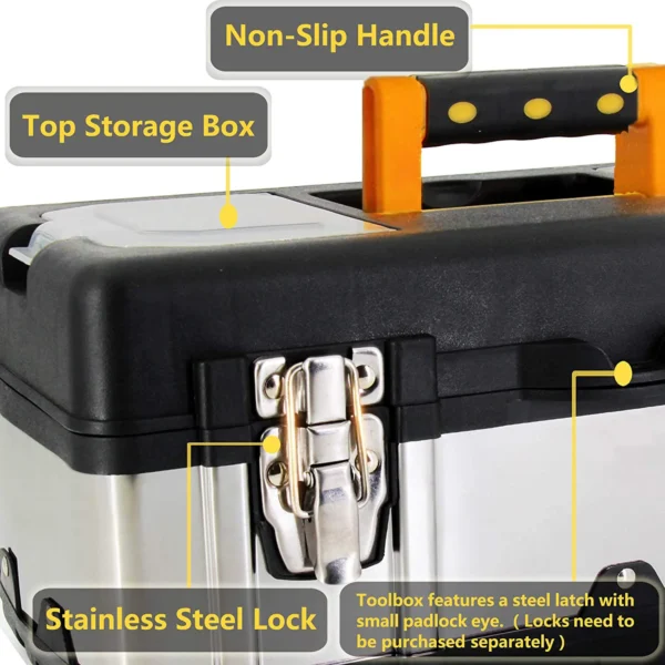 Suitcase Tool Box Toolbox Industrial Grade Multifunctional Tools Storage Box Metal Tools Organizer Boxes - Image 2