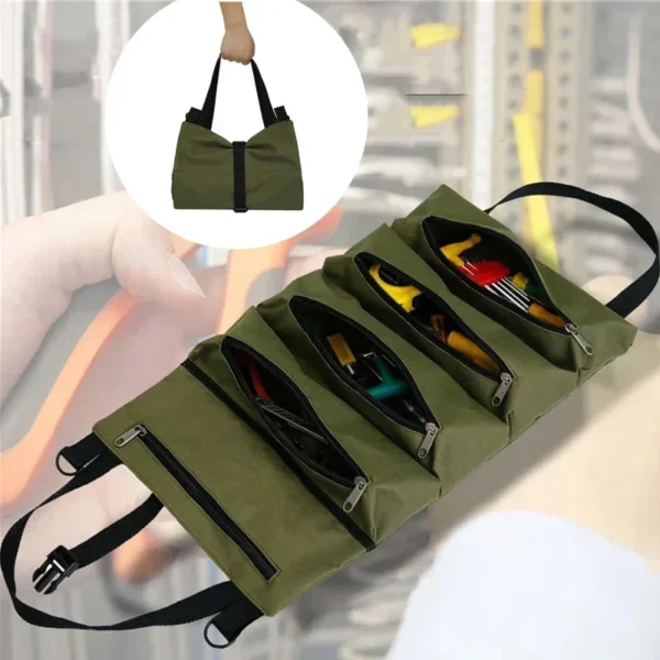 Multi-Purpose Tool Bag High Quality Professional Multi Pocket Hardware Tools Pouch Roll UP Portable Small Tools Organizer Bag - Image 6