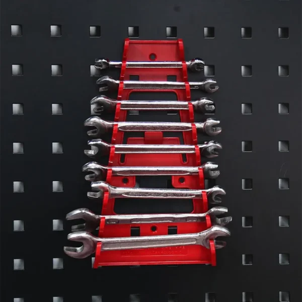 Plastic Wrench Rack Organizer Wall Mounted Tray Sockets Storage Tools Rack Sorter Standard Spanner Holders Home Wrench Holder - Image 5