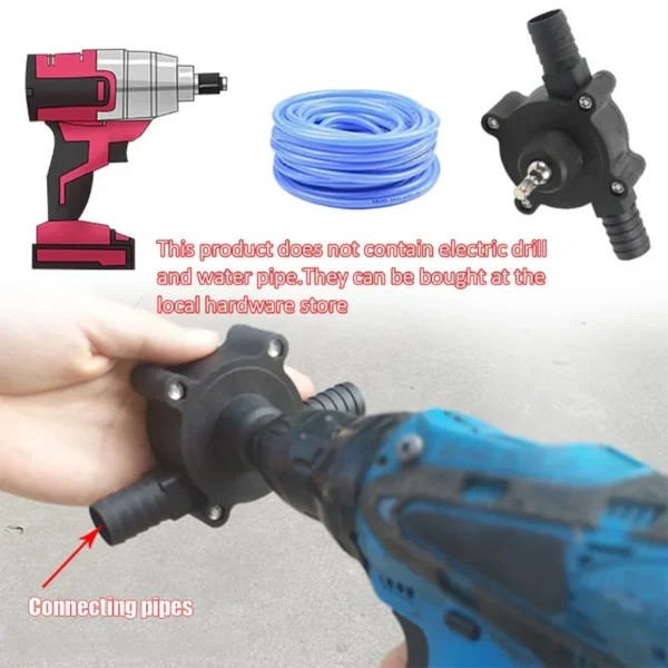 Household Portable Electric Drill Pump Diesel Oil Fluid Water Pump Mini Hand Self-priming Liquid Transfer Pumps - Image 3