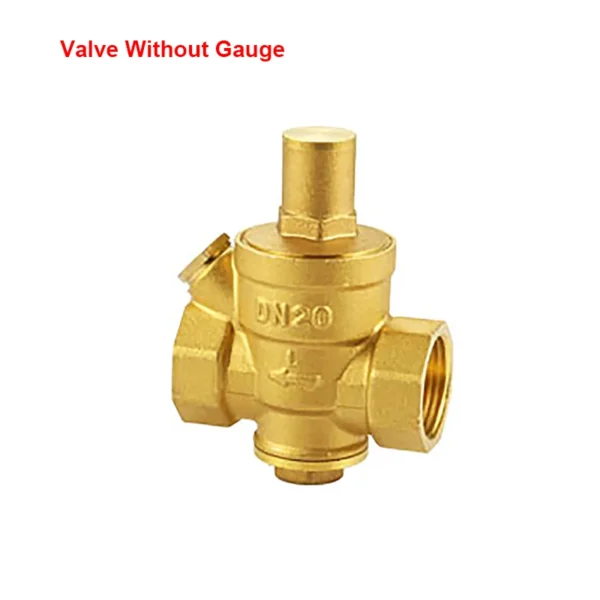 1/2" 3/4" 1" Brass Pressure Reducing Valves 1.6 MPa Pressure Gauge Adjustable type For Running Water Pipeline and Water heaters - Image 5