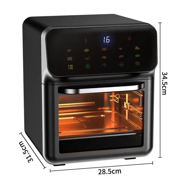 12L Electric Air Fryer Large Capacity Multi-function Convection Oven Deep Fryer Without Oil Kitchen LED Touch BPA Free 1300W - Image 6