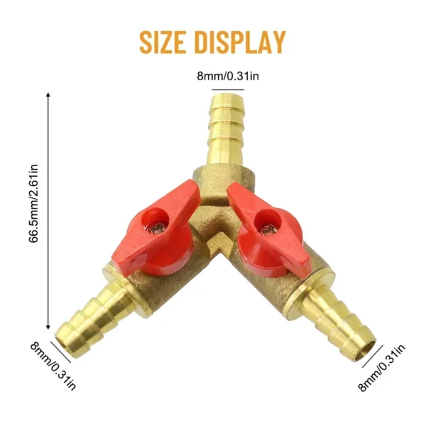 Aquarium Supplies Brass Valve Shut Off Ball Valve Brass Color Brass Material Easy To Install Plumbing Fittings - Image 6