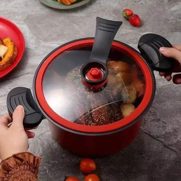 Pressure Cooker 3.5L Soup Meat Pot Rice Cooker Gas Stove Micro Pressure Cooker Stew Pot Non-Stick Cooking Pots Kitchenware - Image 3