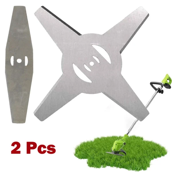 2pcs Metal Grass Trimmer Blade Lawn Mower Head Saw Blades Garden Power Tools BrushCutter Spare Parts - Image 4