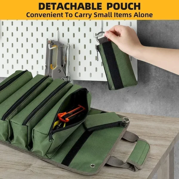 Multi-Purpose Tool Bag High Quality Professional Multi Pocket Hardware Tools Pouch Roll UP Portable Small Tools Organizer Bag - Image 4