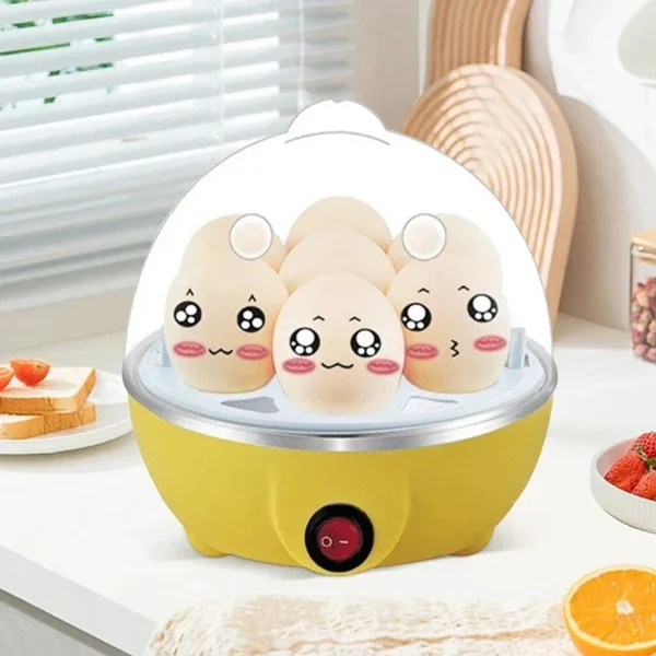 Multifunctional Electric Egg Boiler Monolayer Layer Egg Cooker Mini Steamer Kitchen Cook Breakfast Machine Breakfast Artifact - Image 5