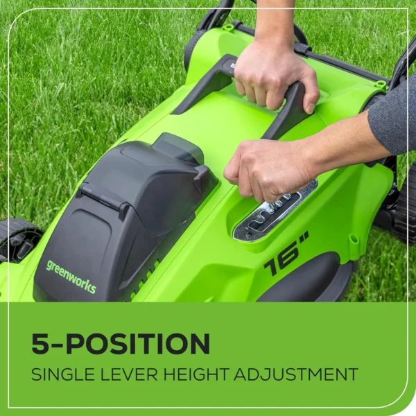 40V 16" Brushless Cordless (Push) Lawn Mower (75+ Compatible Tools), 4.0Ah Battery and Charger Included - Image 6