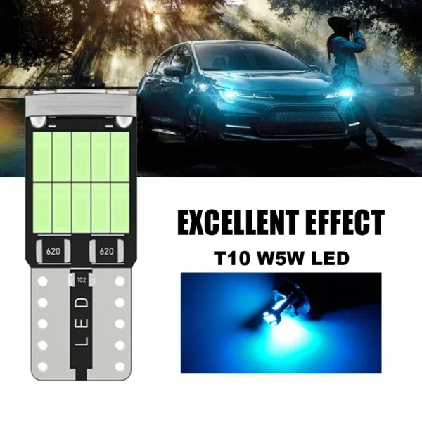 2pcs High Bright T10 W5W Led Car Light 26smd 4014 Smd Lamp Bulb Automobile Accessories License Plate Drop Shipping Supported - Image 2