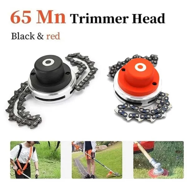 1PCS Universal Lawn Mower Chain Trimmer Head Chain Brushcutter for Trimmer Chain Type Blade Garden Grass Brush Cutter Chainsaw - Image 2