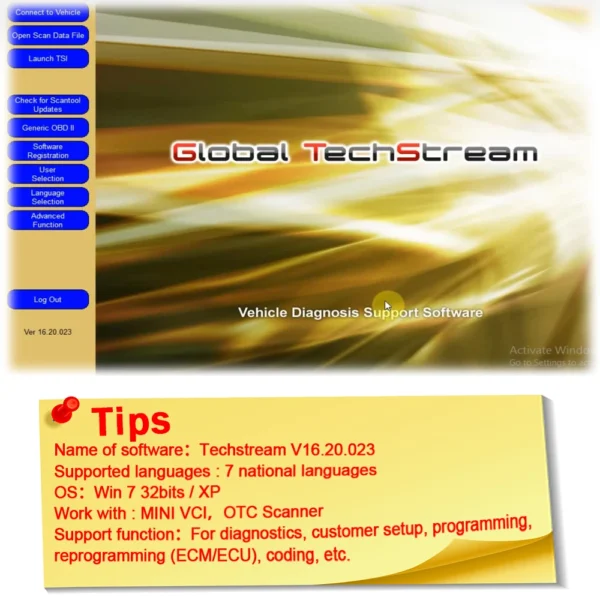 Techstream V16.20.023 For mini vci Auto Repair Software Diagnostic Equipment For diagnostics programming ECM ECU Repair Tools - Image 2