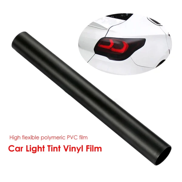 Vinyl Film Sticker Sheet Matt Black Waterproof Solvent-Resistant for Automobile Car Headlight Taillight Rear Lights Glass - Image 4