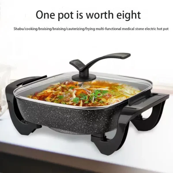 Multi-functional household electric cooking pot non-stick integrated frying hot - Image 3