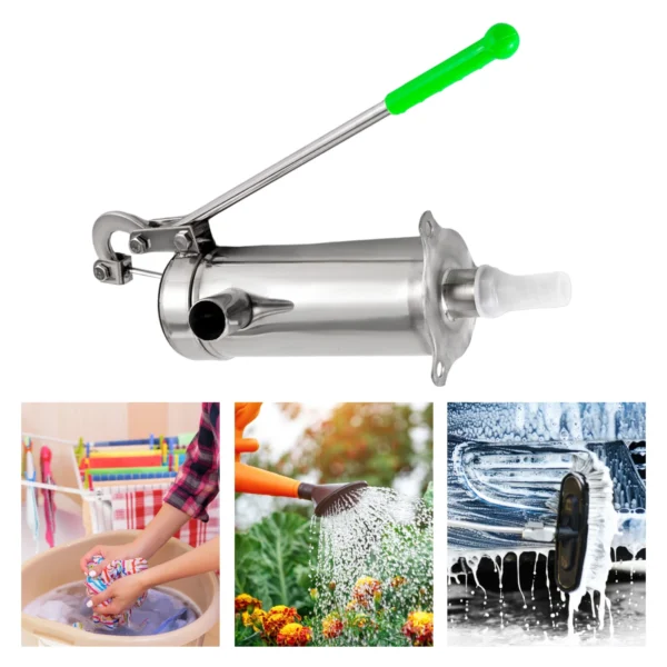 Stainless Steel Manual Water Jet Pump Domestic Well Hand Shake Suction Pump Groundwater for Home Garden Yard - Image 6