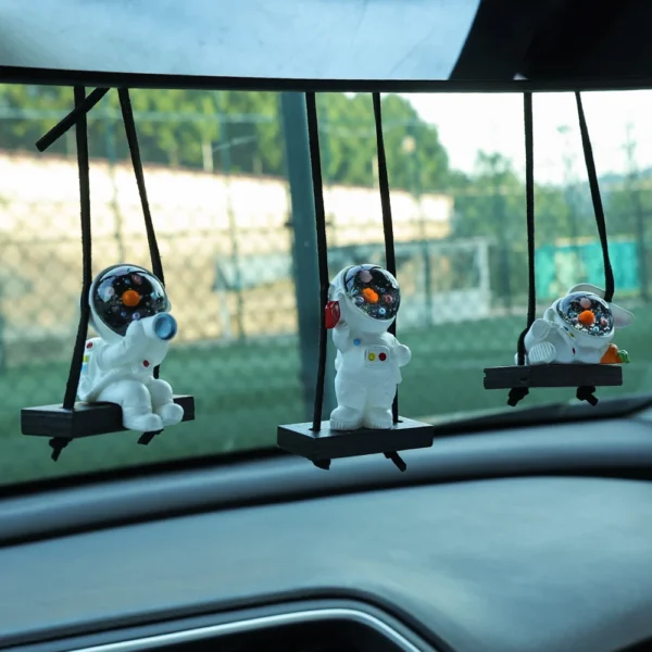 Car Astronaut Interior Pendant Spaceman Swing Automobile Ornament Auto Interior Rearview Mirror Hanging Dashboard Accessories - Image 2