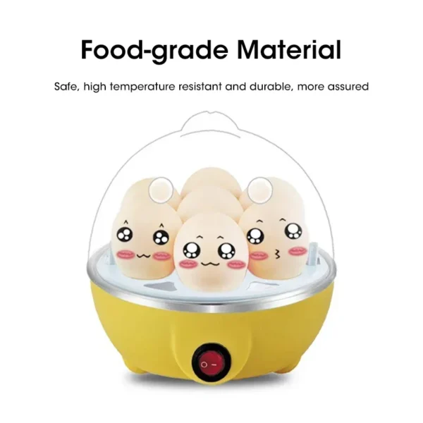 Multifunctional Electric Egg Boiler Monolayer Layer Egg Cooker Mini Steamer Kitchen Cook Breakfast Machine Breakfast Artifact - Image 4