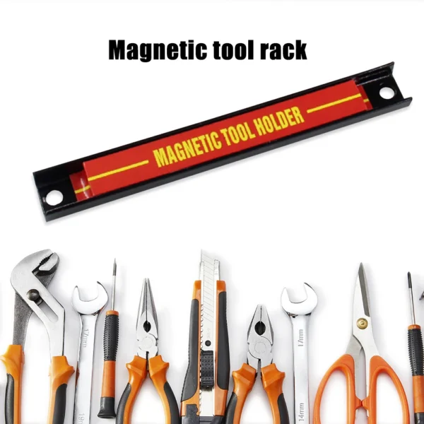 Magnetic Tool Holder Storage Organizer Metal Tool Organizer Rack Space-Save Magnetic Tool Holder Bar Racks Workbench Accessories - Image 3