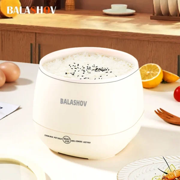 1.8L Electric Mini Rice Cooker Multifunctional Non Stick Pots for Cooking Portable Multicooker Appliances for Kitchen 110v 220v - Image 2