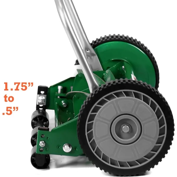 Scotts Outdoor Power Tools 304-14S 14-Inch 5-Blade Push Reel Lawn Mower, Green - Image 4