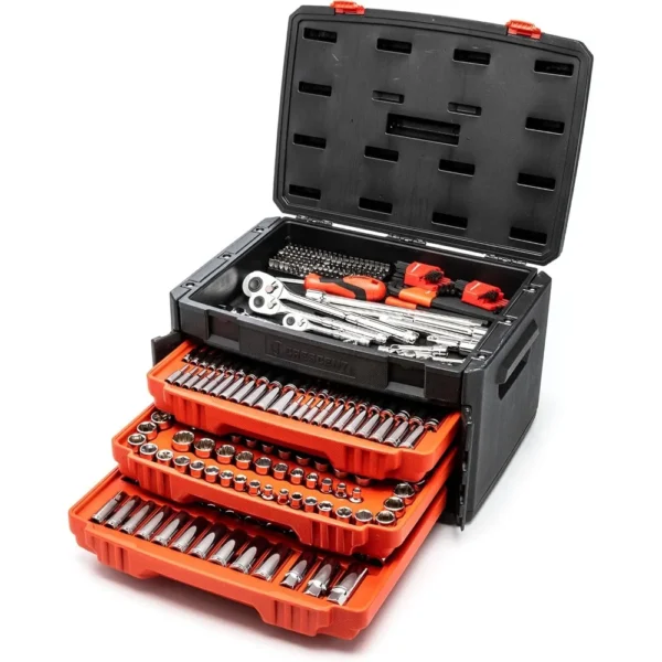 Crescent 450 Piece Mechanics Tool Set | CTK450 tools box tool box with wheels waterproof case tools boxs organizer - Image 3