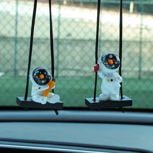 Car Astronaut Interior Pendant Spaceman Swing Automobile Ornament Auto Interior Rearview Mirror Hanging Dashboard Accessories - Image 3